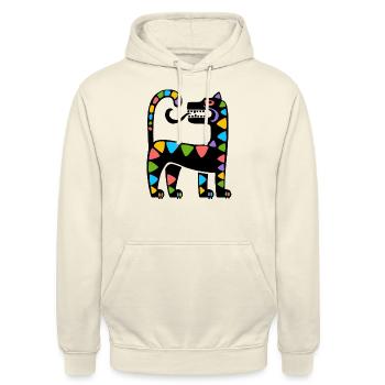Inka Kultur, Lateinamerika - Unisex Hoodie - Vanille-Milchshake - Vorne - Alina (178cm) & Michal (187cm)