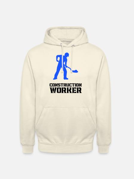 bauarbeiter baustelle worker - Unisex Hoodie - Vanille-Milchshake