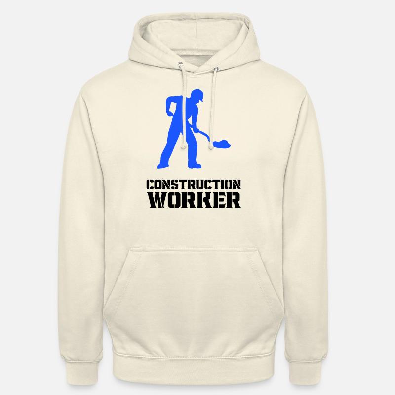 bauarbeiter baustelle worker - Unisex Hoodie - Vanille-Milchshake
