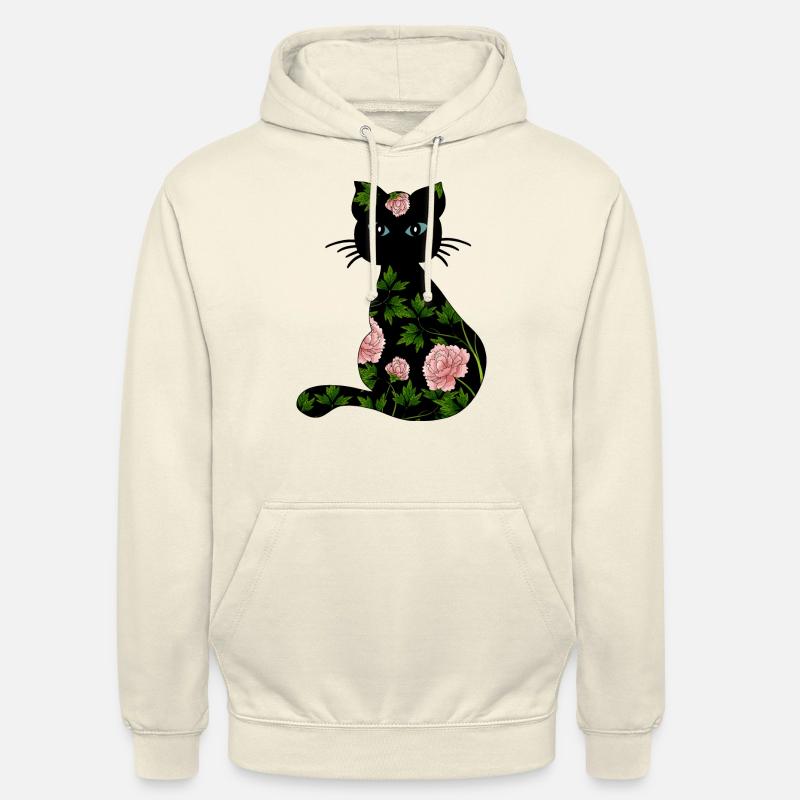 Chat - Sweat-shirt à capuche unisexe - vanille