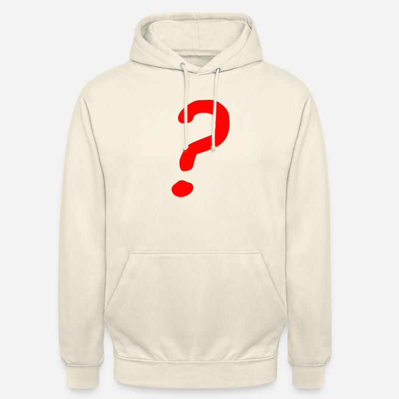 Points d’interrogation - Sweat-shirt à capuche unisexe - vanille