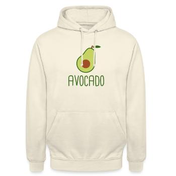 avocado - Sweat-shirt à capuche unisexe - vanille - Devant - Alina (178cm) & Michal (187cm)