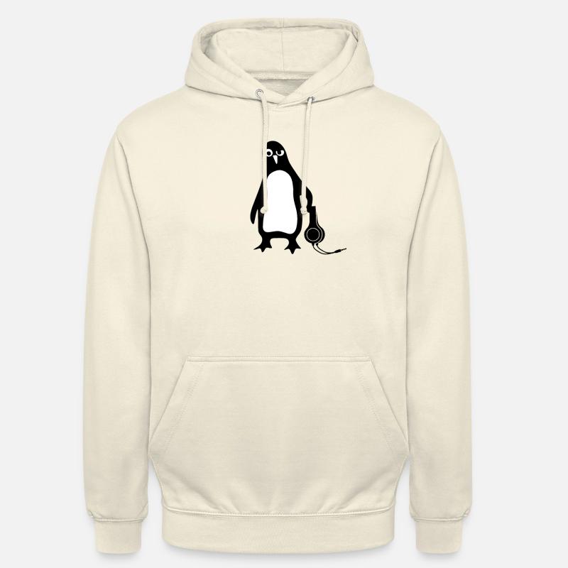 Penguin Linux - Sweat-shirt à capuche unisexe - vanille