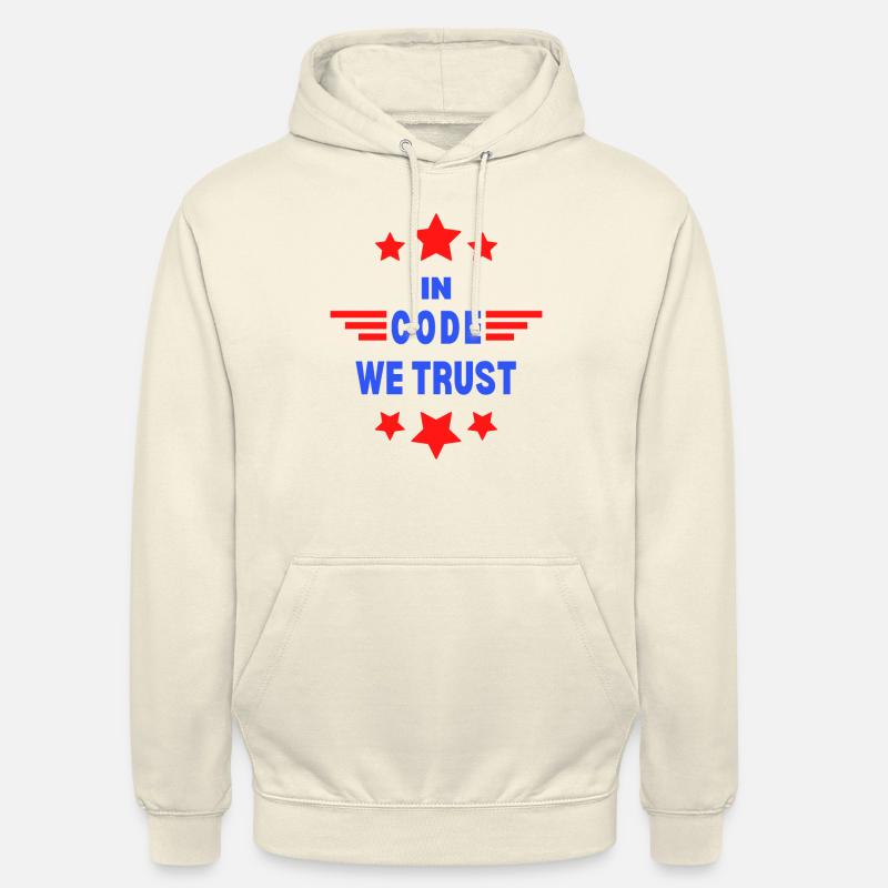 In code we trust! Coding Design für Programmierer! Unisex Hoodie