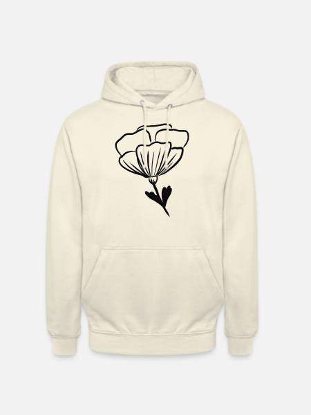 Blume Hübsch Blümchen Geschenk - Unisex Hoodie - Vanille-Milchshake