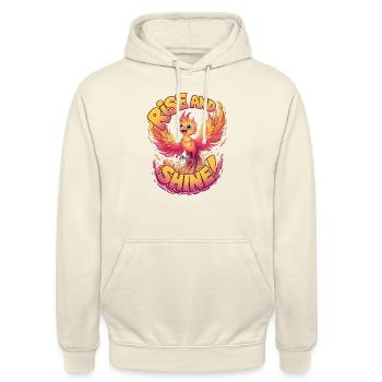 Rise And Shine - Unisex Hoodie - vanilla - Front - Alina (178cm) & Michal (187cm)