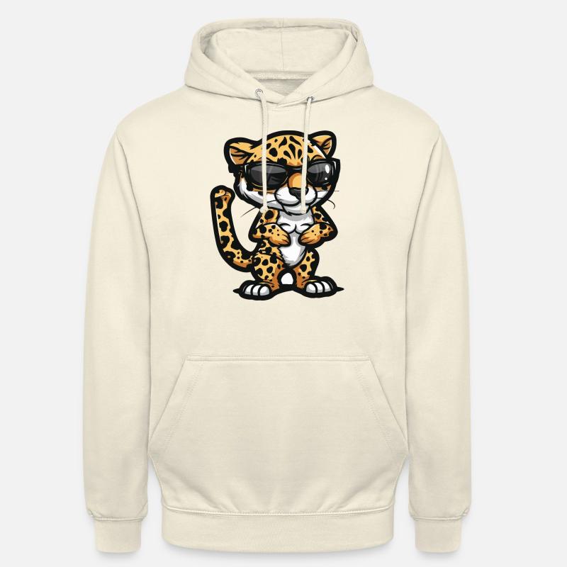 Leopard Comic Cool - Unisex Hoodie - Vanille-Milchshake