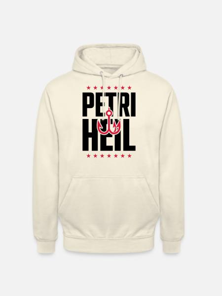 Petri Heil fishing fishing - Unisex Hoodie - vanilla