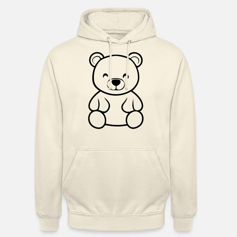 Teddy Bear - Unisex Hoodie - vanilla