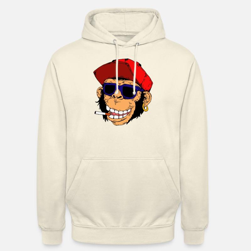 Smoke Gorilla - Sweat-shirt à capuche unisexe - vanille