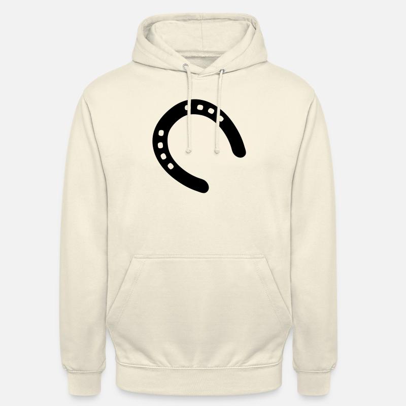 fer à cheval empreintes - Sweat-shirt à capuche unisexe - vanille