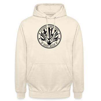 Extreme Fireworks Feuerwerk Explosiv - Unisex Hoodie - Vanille-Milchshake - Vorne - Alina (178cm) & Michal (187cm)