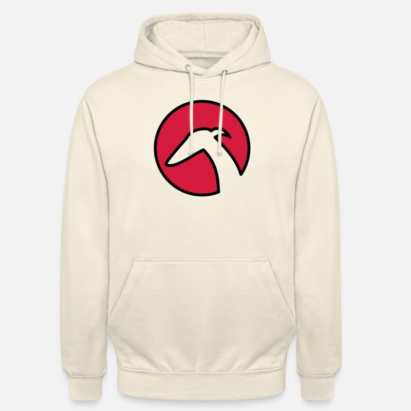 Windhund im Kreis - Unisex Hoodie - Vanille-Milchshake