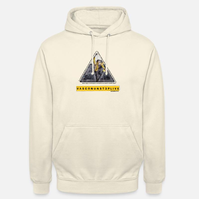 TRIANGLE VASCO - Sweat-shirt à capuche unisexe - vanille