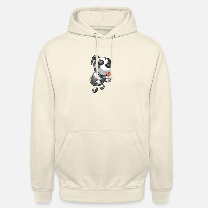 Dalmation de saut mignon - Sweat-shirt à capuche unisexe - vanille