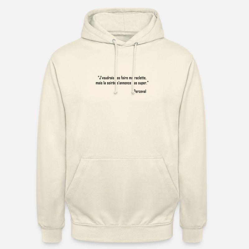 Kaameløtt - Réplique Culte - Citation Perceval - Sweat-shirt à capuche unisexe - vanille