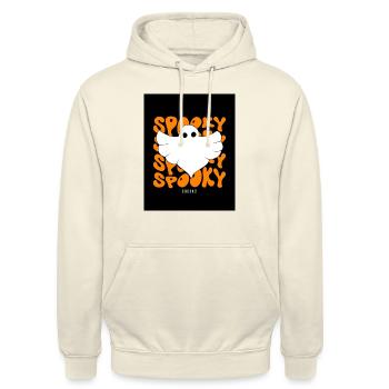 Unisex Hoodie Halloween - Unisex Hoodie - Vanille-Milchshake - Vorne - Alina (178cm) & Michal (187cm)