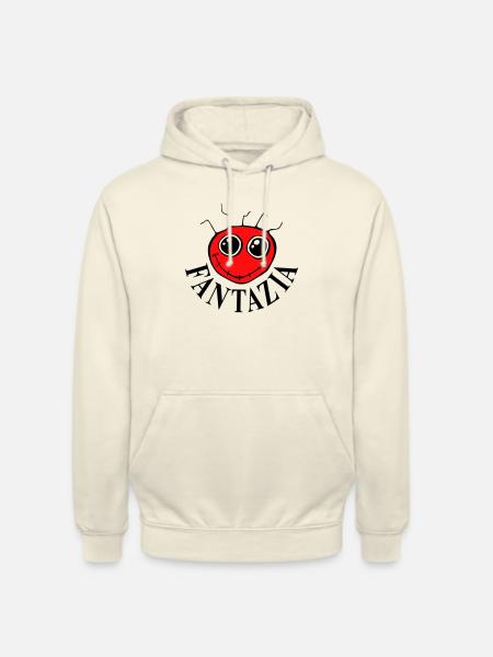 2 Colour Fantazia Smiley Face - Unisex Hoodie - vanilla