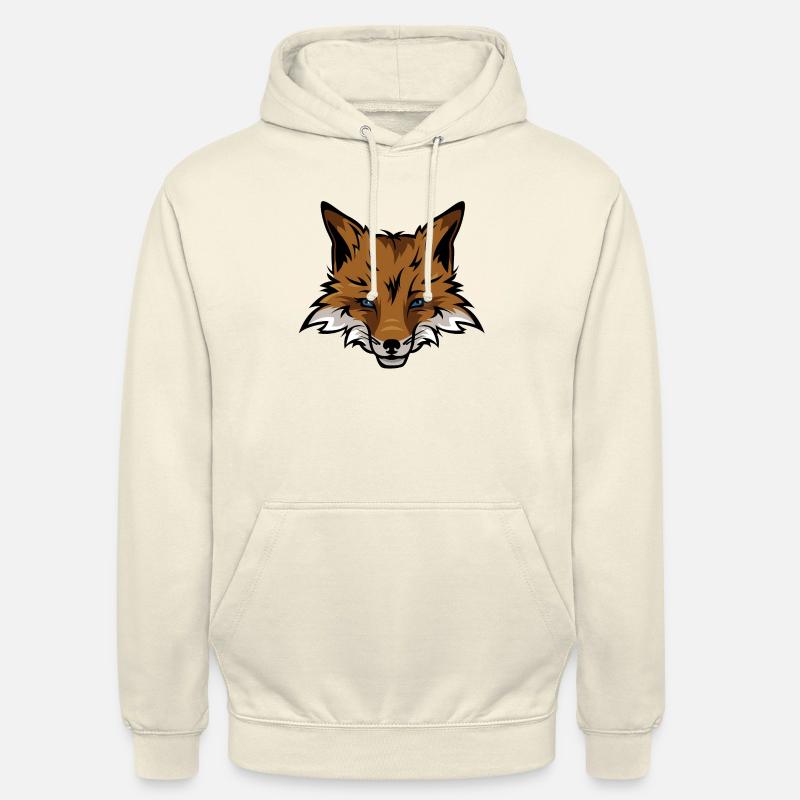 fox - Sweat-shirt à capuche unisexe - vanille