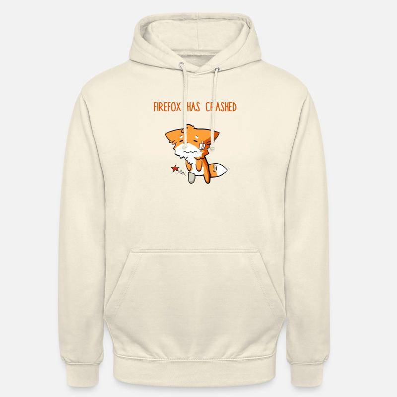 Firefox has crashed funny - Unisex Hoodie - Vanille-Milchshake