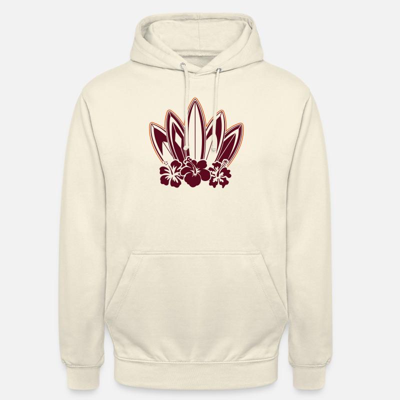 Planches de surf - Sweat-shirt à capuche unisexe - vanille