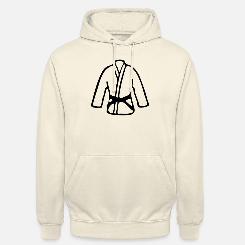 brazilian jiu jitsu bjj gi top - Sweat-shirt à capuche unisexe - vanille