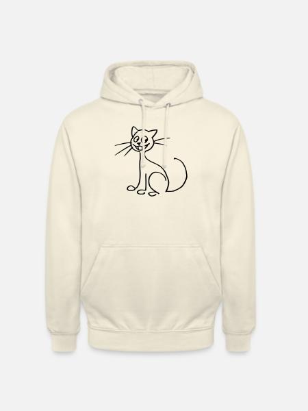 Katze - Unisex Hoodie - Vanille-Milchshake