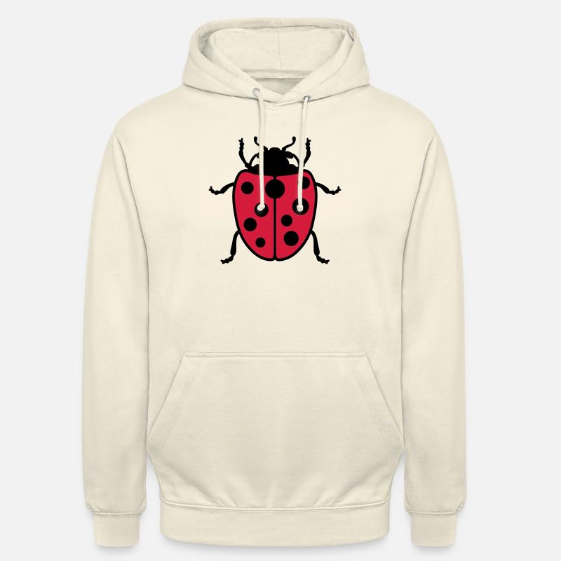 Coccinelle - Sweat-shirt à capuche unisexe - vanille