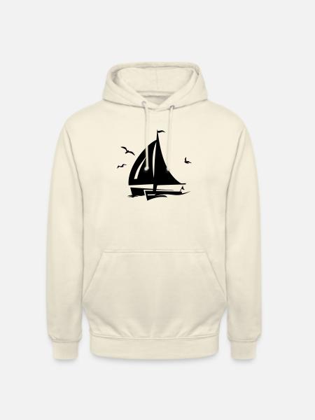 Schiffe - Segelboot Vögel - Unisex Hoodie - Vanille-Milchshake
