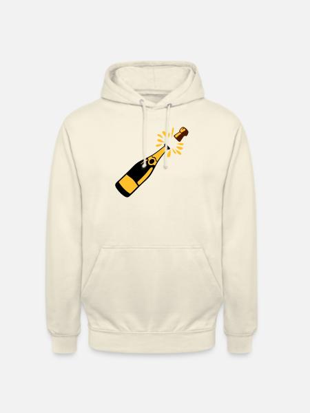 Flaschen-Alkohol-Verschluss springt - Unisex Hoodie - Vanille-Milchshake