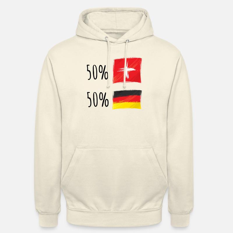 Halb schweizerisch / halb deutsch - Unisex Hoodie - Vanille-Milchshake
