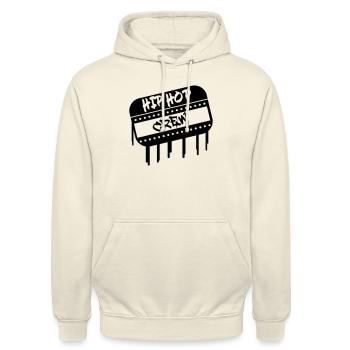 Hip Hop Crew - Unisex Hoodie - Vanille-Milchshake - Vorne - Alina (178cm) & Michal (187cm)
