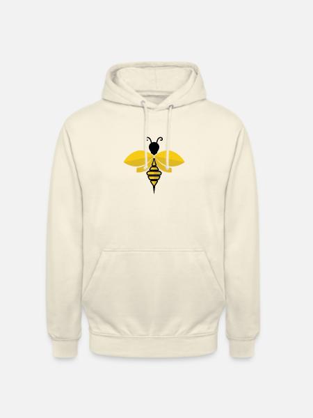 Abeille - Sweat-shirt à capuche unisexe - vanille