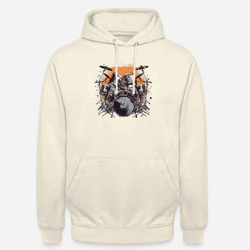 La batterie - Sweat-shirt à capuche unisexe - vanille