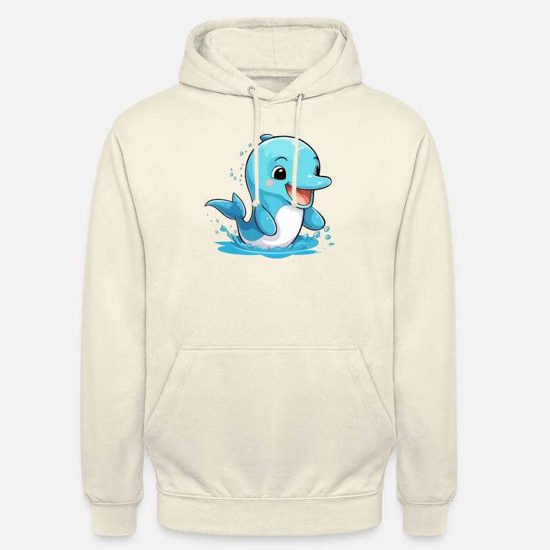 Held der Delfin - Unisex Hoodie - Vanille-Milchshake