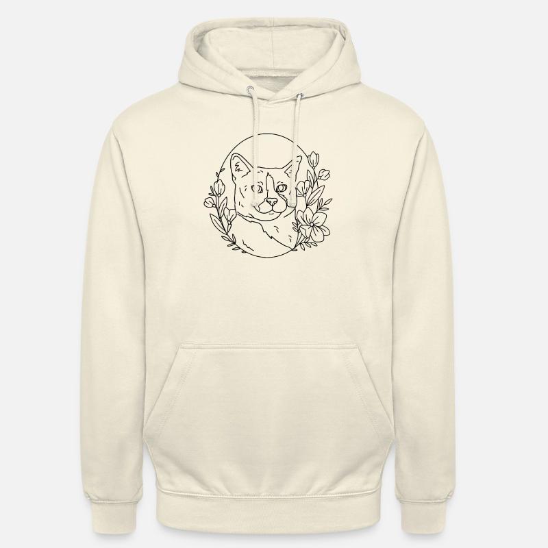 chat - Sweat-shirt à capuche unisexe - vanille