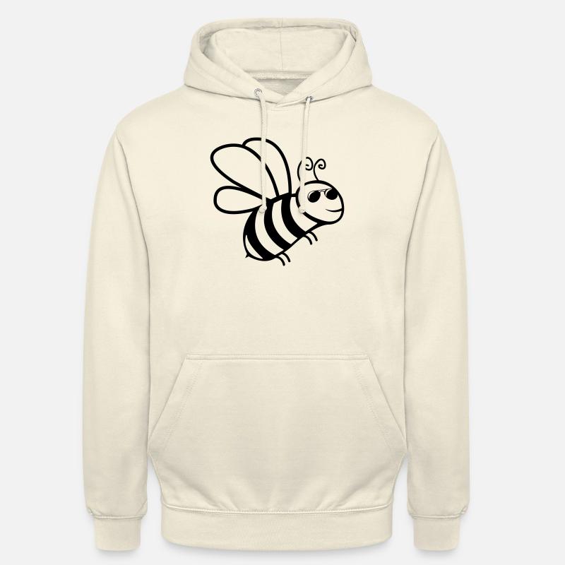 Lunettes de soleil abeille - Sweat-shirt à capuche unisexe - vanille