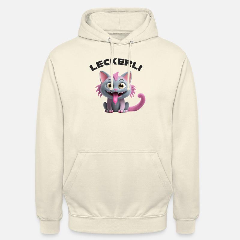 Traiter le monstre chat - Sweat-shirt à capuche unisexe - vanille