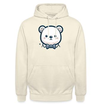 Eisbär - Unisex Hoodie - Vanille-Milchshake - Vorne - Alina (178cm) & Michal (187cm)