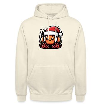 Anemone Fish Clownfish Christmas - Unisex Hoodie - vanilla - Front - Alina (178cm) & Michal (187cm)