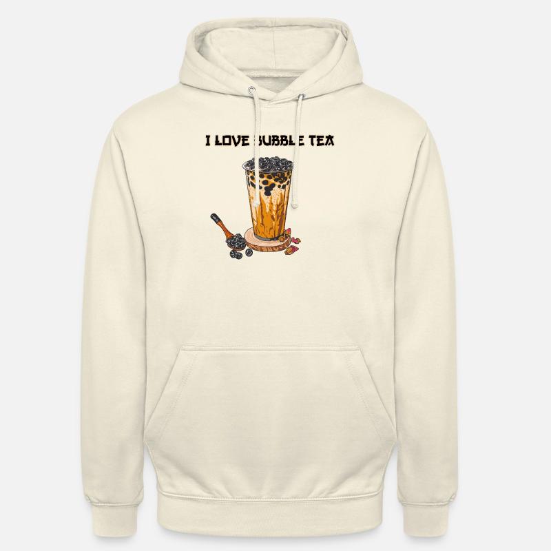 Bubble Tea // Illustration - Sweat-shirt à capuche unisexe - vanille