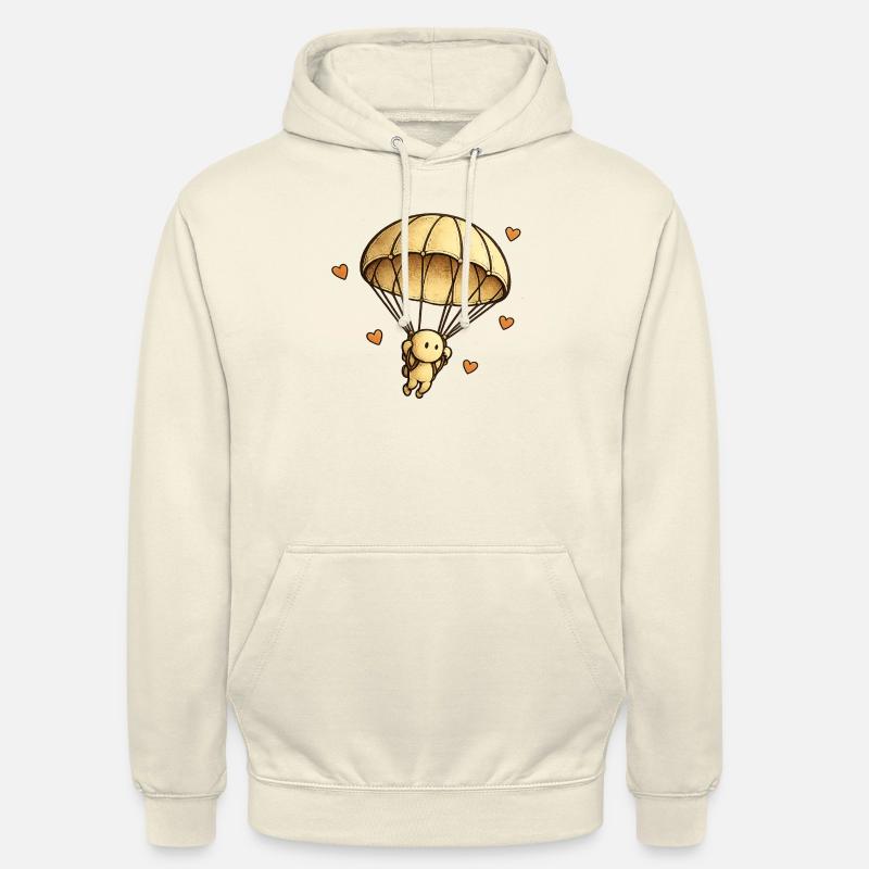 Der kleine Gedanke | Fallschirm - Unisex Hoodie - Vanille-Milchshake