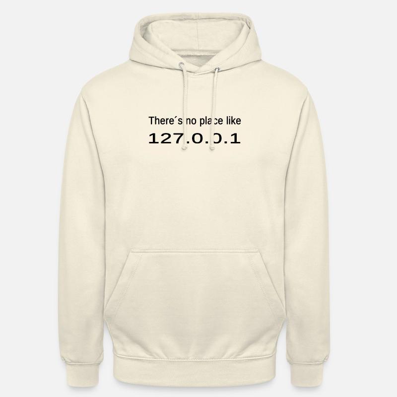 Il n'y a pas d'endroit comme - Sweat-shirt à capuche unisexe - vanille