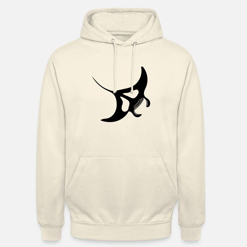 Manta Ray Vector - Unisex Hoodie - vanilla