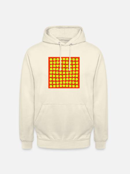 optical illusion - moving circles - Unisex Hoodie - vanilla