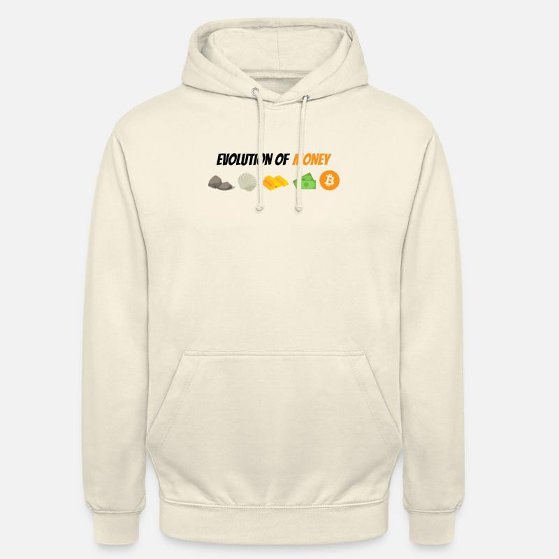 Evolution des Geldes - Unisex Hoodie - Vanille-Milchshake