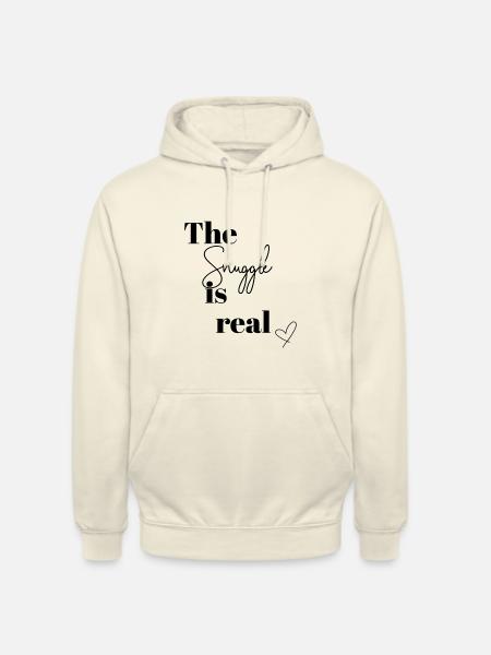 snuggle is real - Unisex Hoodie - vanilla
