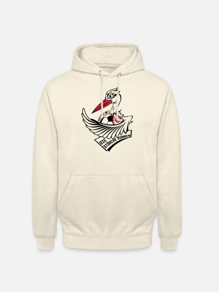 stork_mascot_white - Unisex Hoodie - Vanille-Milchshake