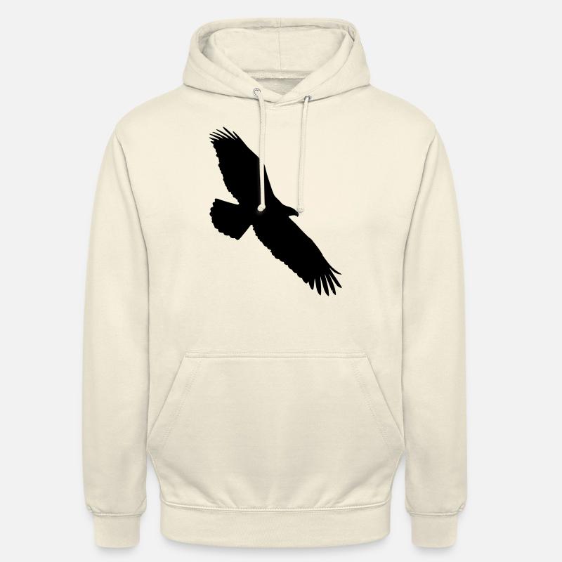 aigle planant dans le ciel - Sweat-shirt à capuche unisexe - vanille