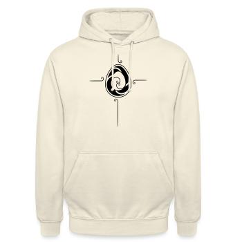 Golden Egg - Sweat-shirt à capuche unisexe - vanille - Devant - Alina (178cm) & Michal (187cm)